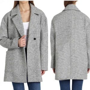 Avec Les Filledls Grey Tweed Peacoat